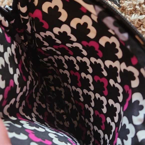 Vera Bradley black purple and white crossbody bag - Picture 6 of 11